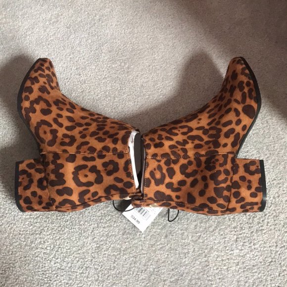 NWT A New Day Leopard Booties - Picture 4 of 5